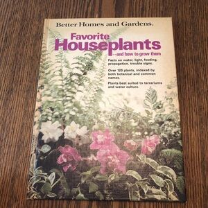 Better Homes and Gardens Favorite Houseplants Book Vintage